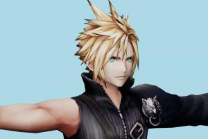AC Cloud final-fantasy, final, fantasy, man, male, people, human, xna, characters, rigged